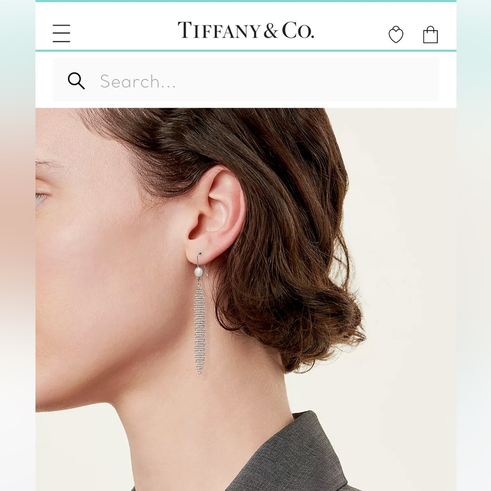 Tiffany & Co Mesh Tassel Earrings